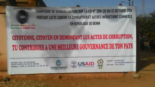 Campagne de sensibilisation sur la loi n˚2011-20 du 12 Octobre 2011 portant lutte contre la corruption et autres infractions connexes en République du Bénin